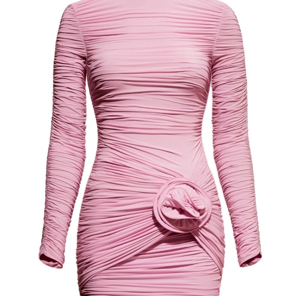 Magda Butrum & H&M Elegant Pink Ruched Dress